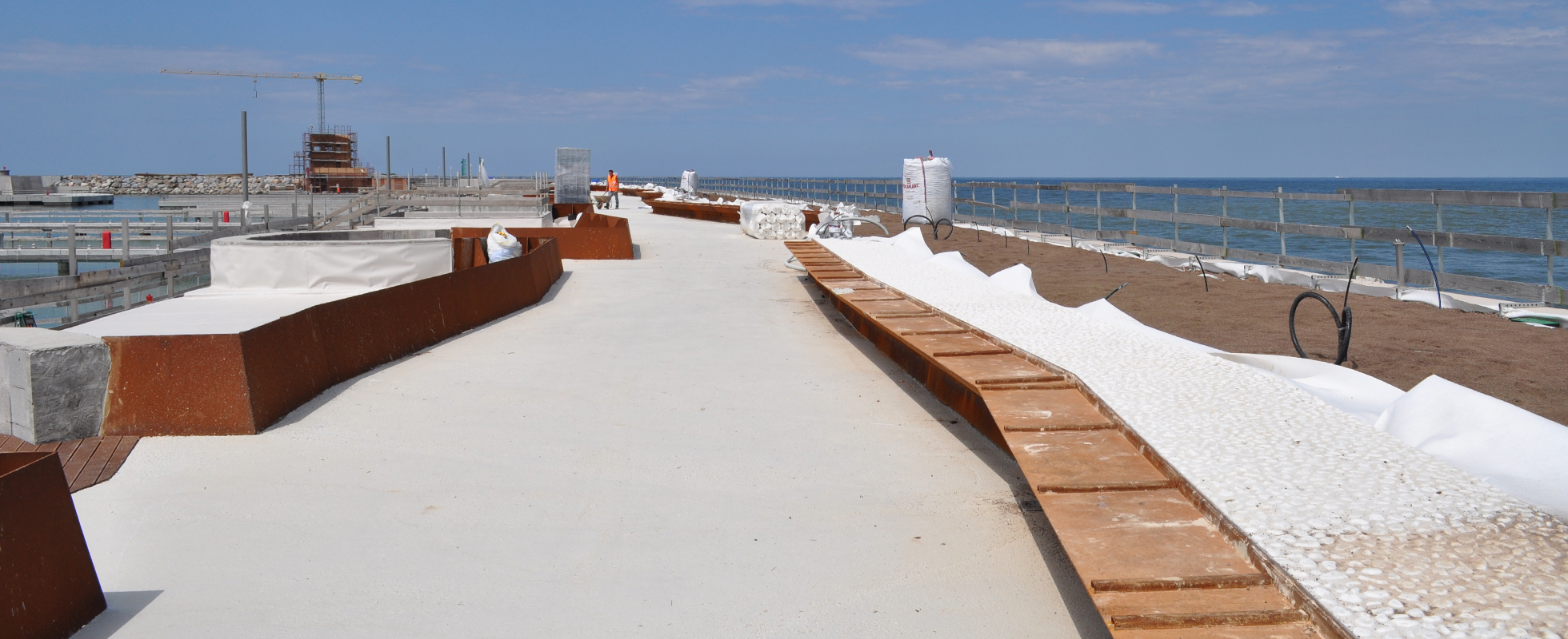 5 panneau de drainage Geoplast au siège de Sea Vision, Pavie, Italie